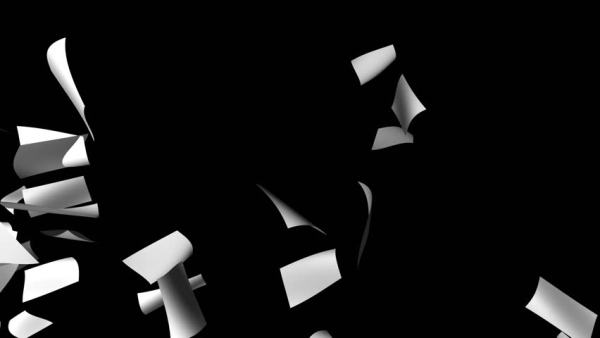 Летящие листы бумаги