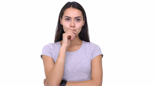 Задумчивая женщина