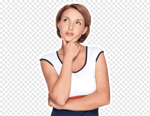 Задумчивая женщина